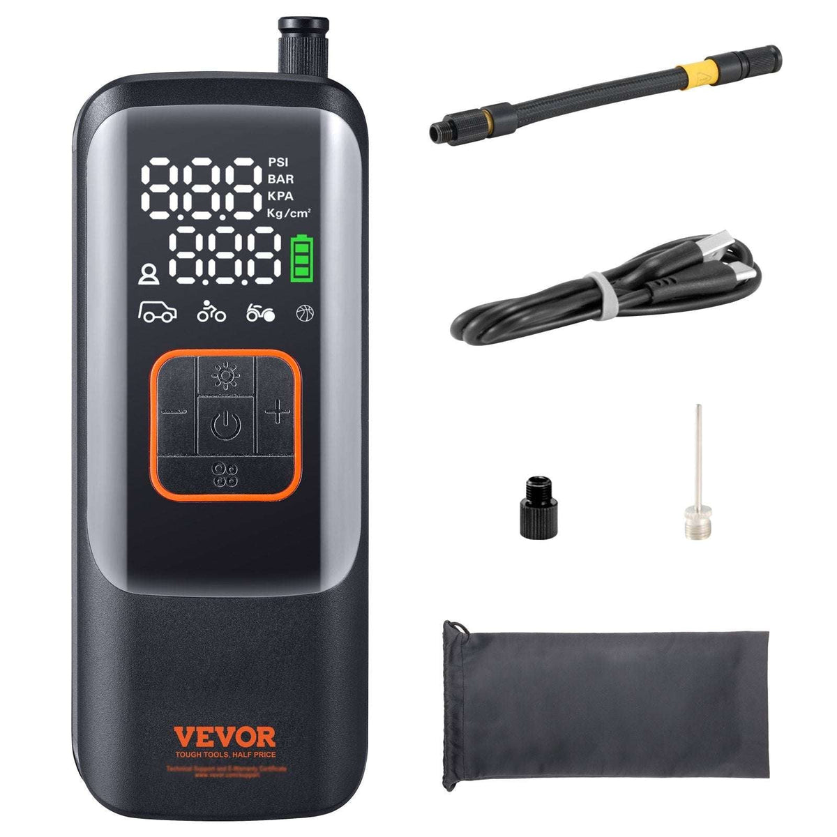 VEVOR Rechargeable Tyre Inflator 150PSI, view 9