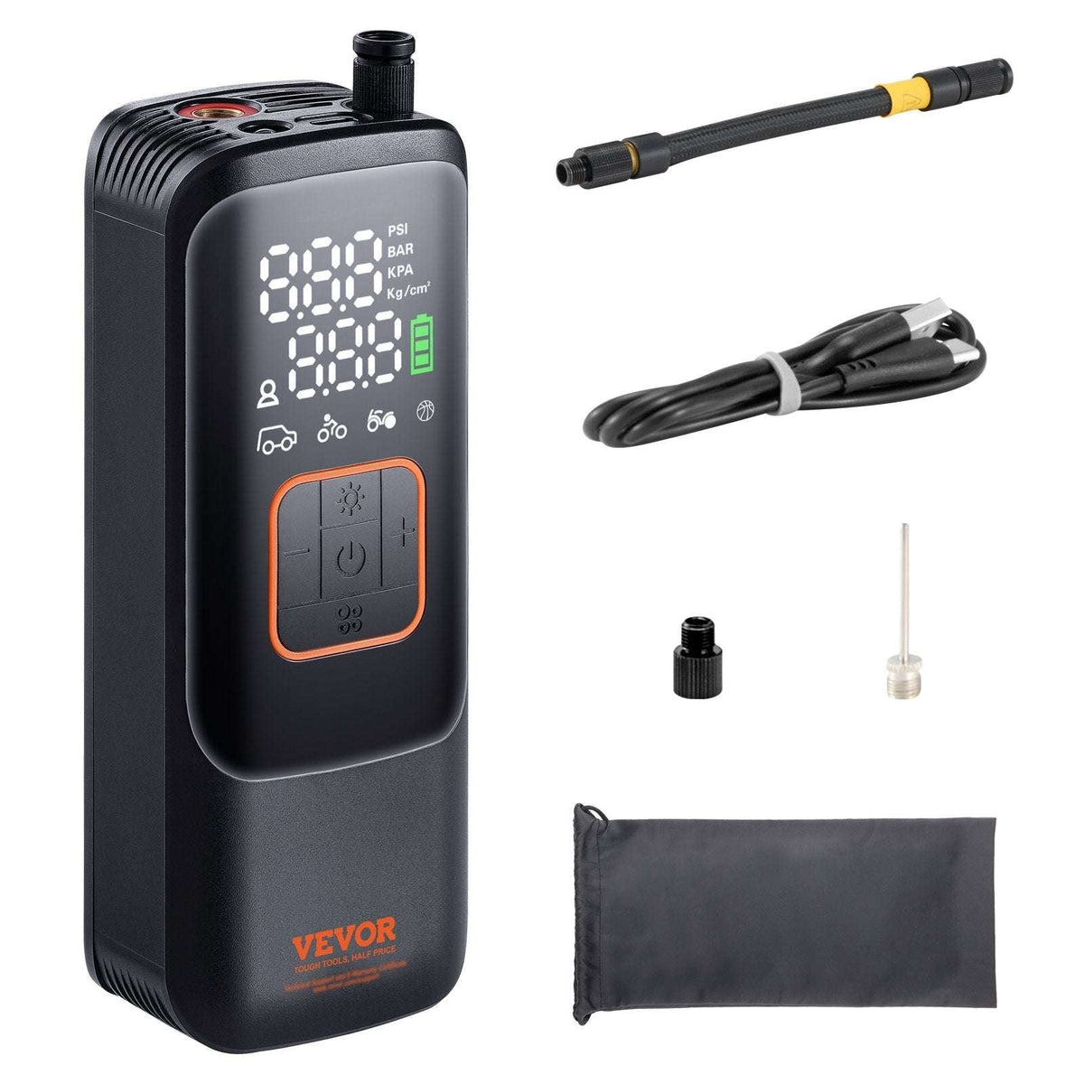 VEVOR Rechargeable Tyre Inflator 150PSI, view 11