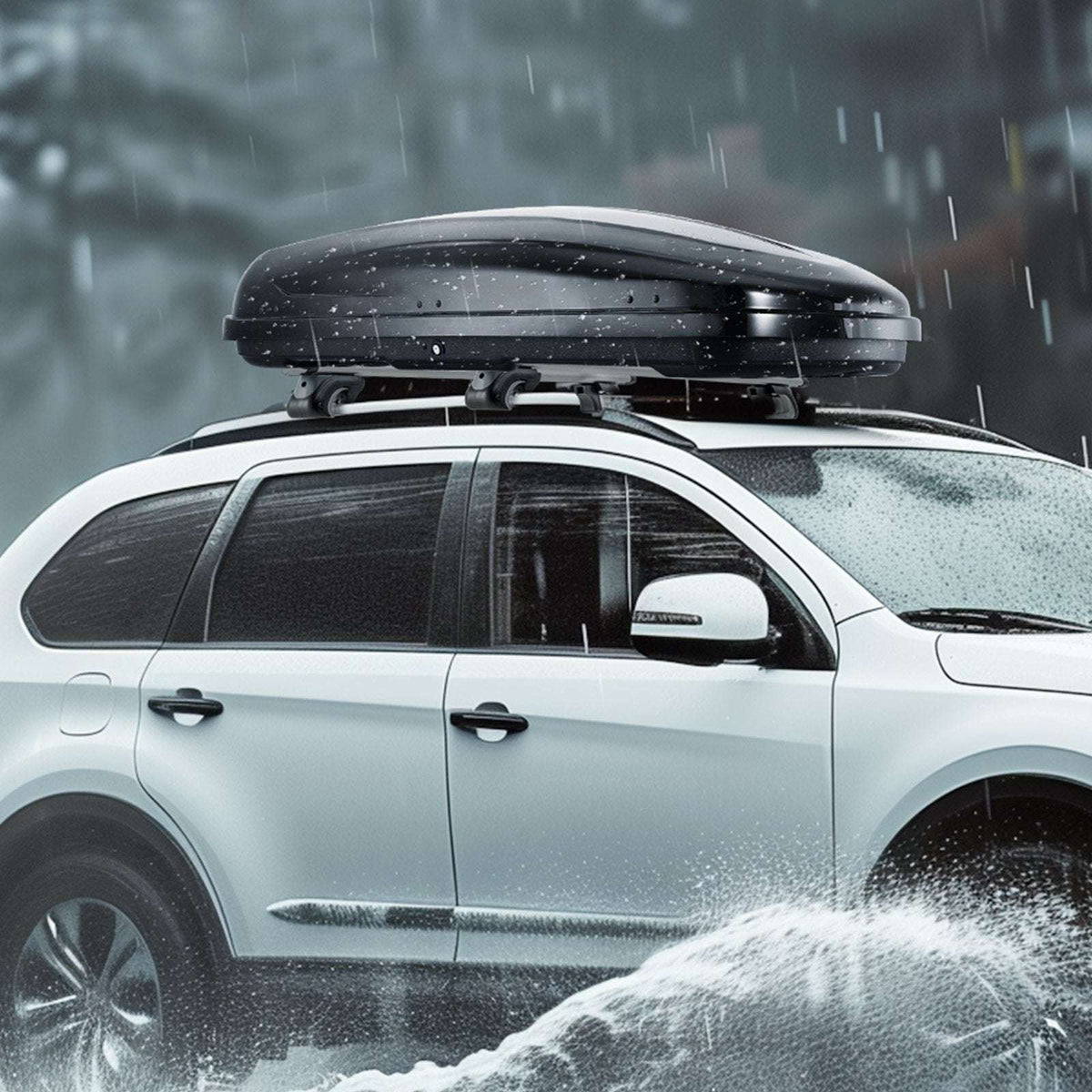 VEVOR Rooftop Cargo Box 220L ABS, view 8