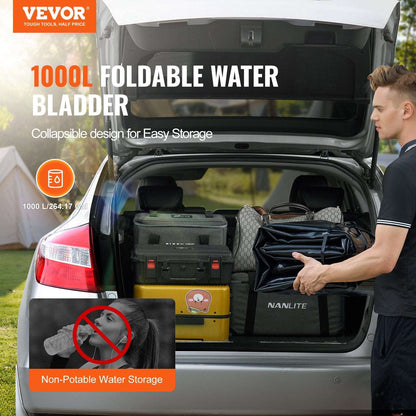 VEVOR Collapsible Water Storage Bladder 264 Gal, view 2