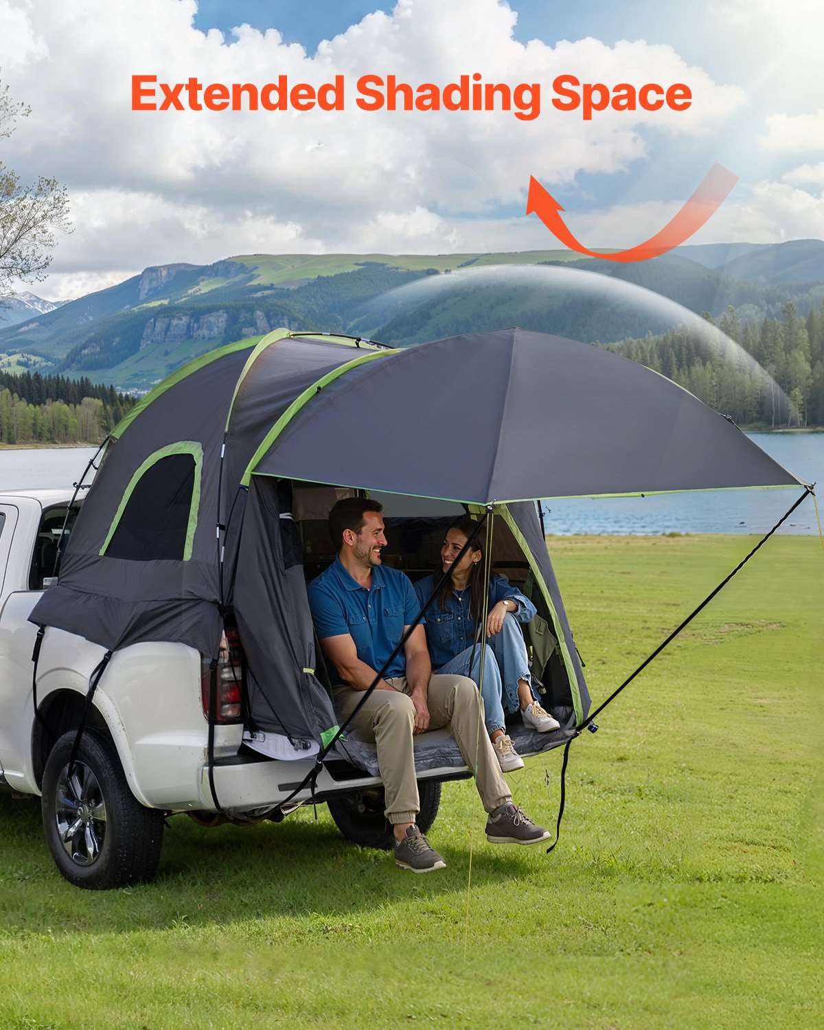 VEVOR Truck Bed Tent 8.0–8.2ft – 2-3 Person with Awning, view 2