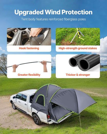VEVOR Truck Bed Tent 8.0–8.2ft – 2-3 Person with Awning, view 4