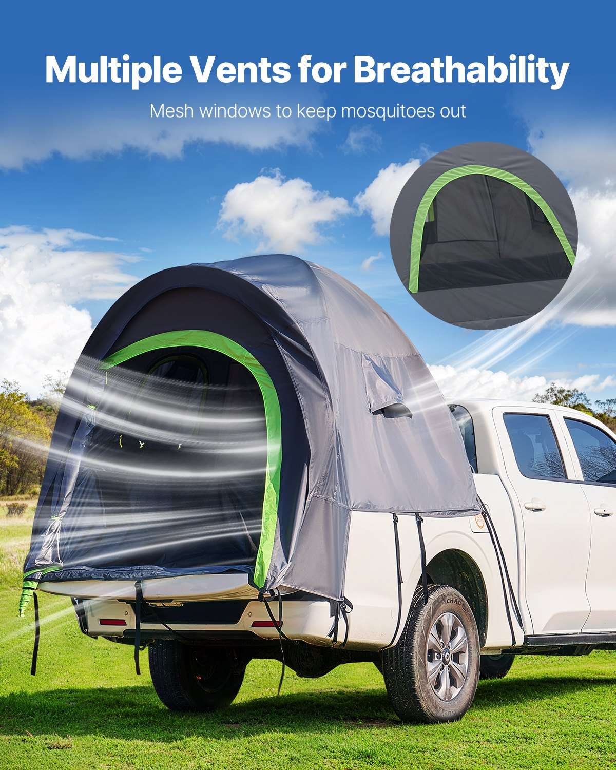 VEVOR Truck Bed Tent 5.5–6.0ft – 2-3 Person, view 7
