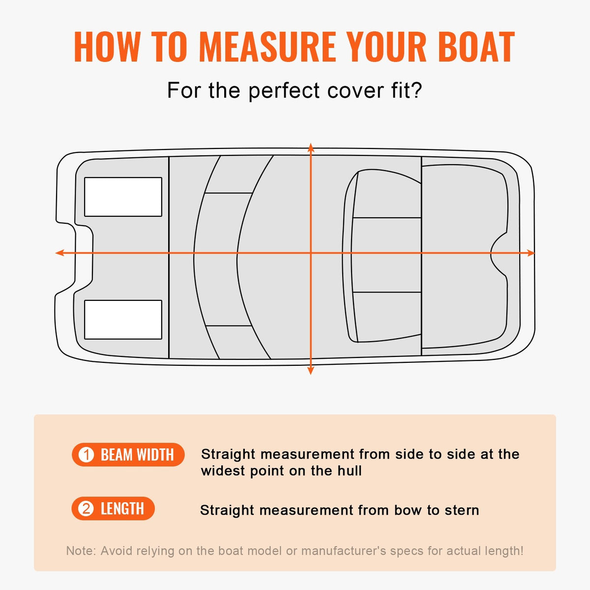 VEVOR 800D Pontoon Boat Cover 19–20 ft Trailerable, view 6