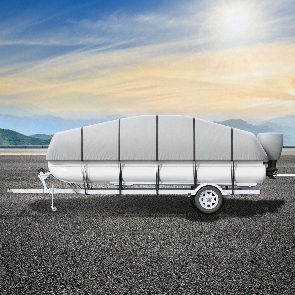 VEVOR 800D Pontoon Boat Cover 19–20 ft Trailerable, view 8