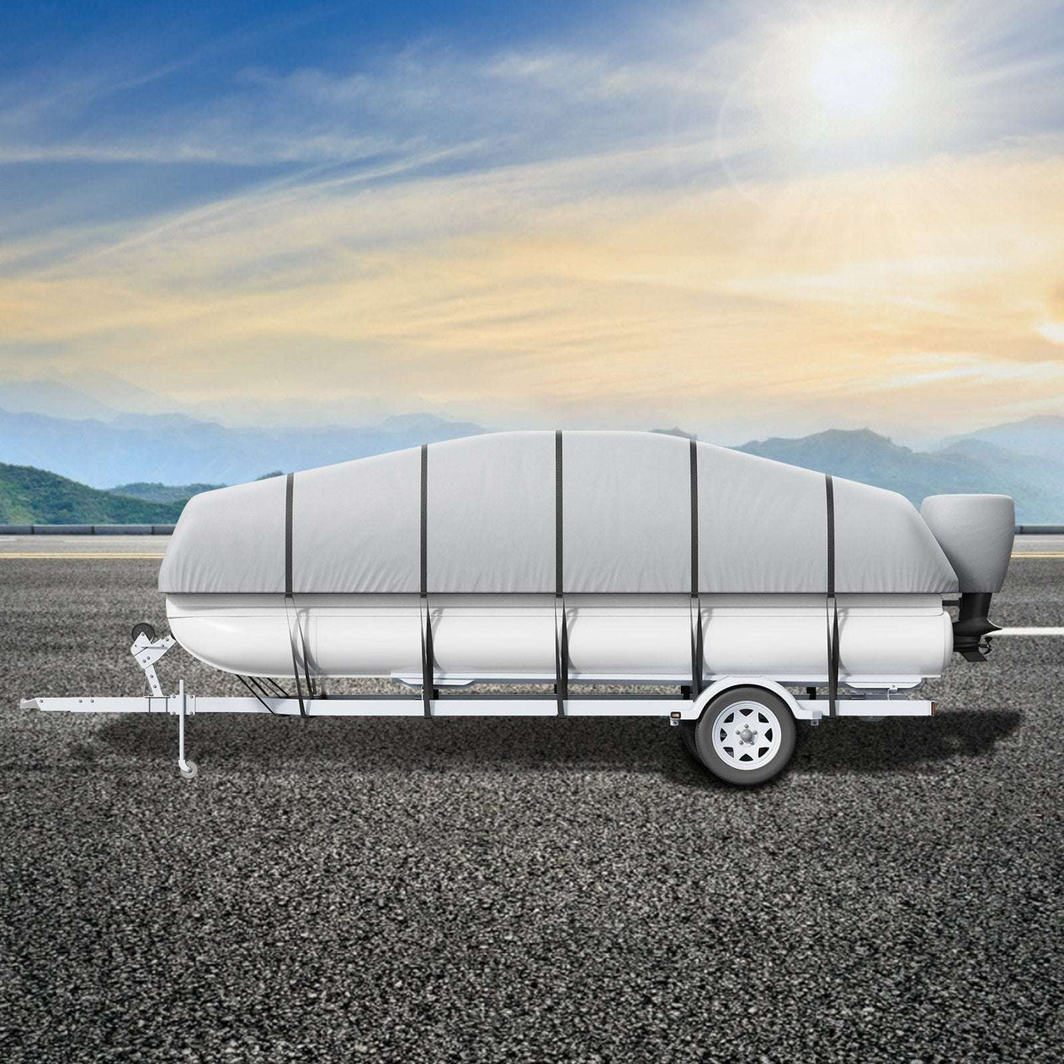 VEVOR 800D Pontoon Boat Cover – 23–24ft, view 8