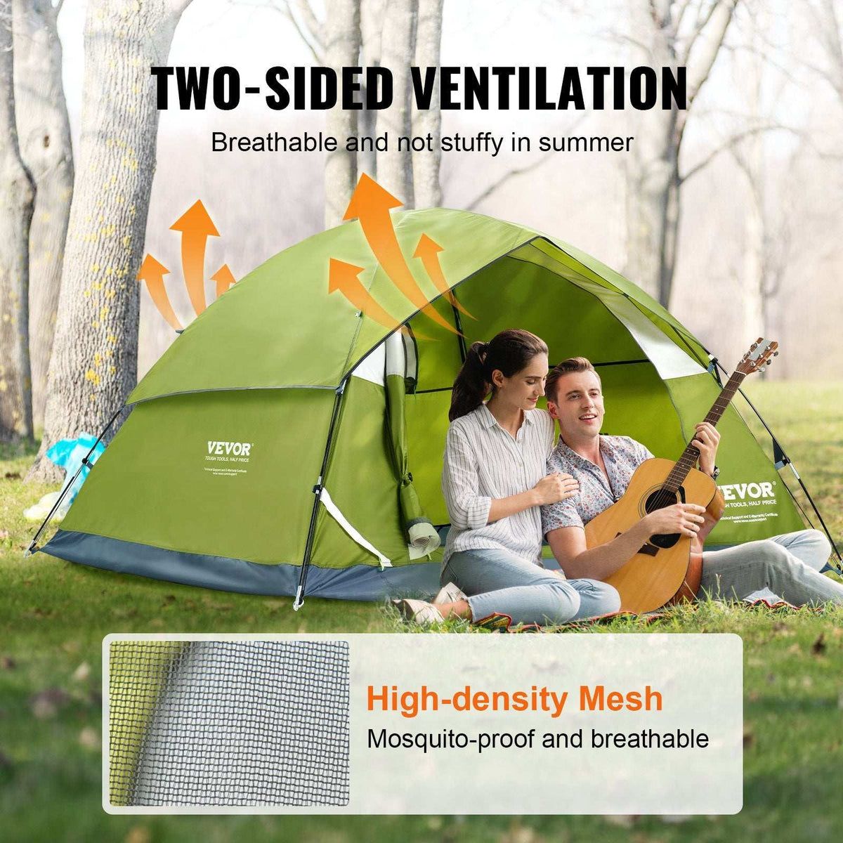 VEVOR 7x7ft Waterproof Backpacking Tent – 3 Person, view 5