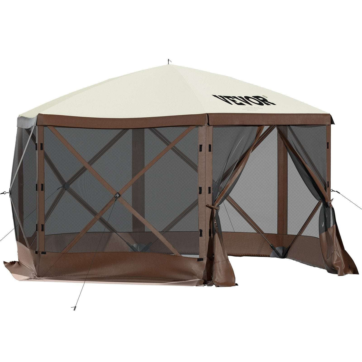 VEVOR 10x10ft Pop-Up Camping Gazebo – 6 Sided, view 10