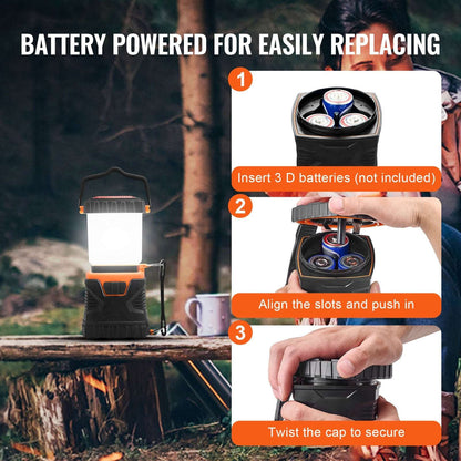 LED Camping Lantern 1000-Lumen with Flashlight Mode, view 5