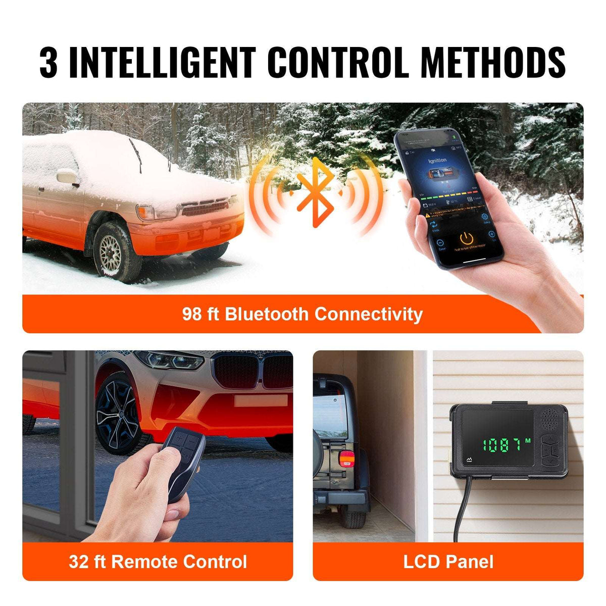 2KW Diesel Air Heater – Bluetooth App & Remote, view 3