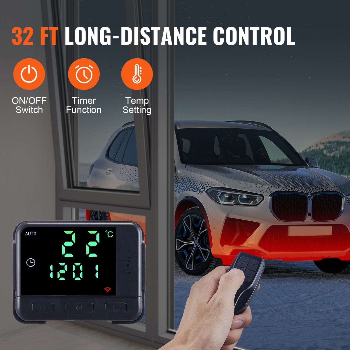 12V 2KW Diesel Air Heater with Remote & LCD, view 3
