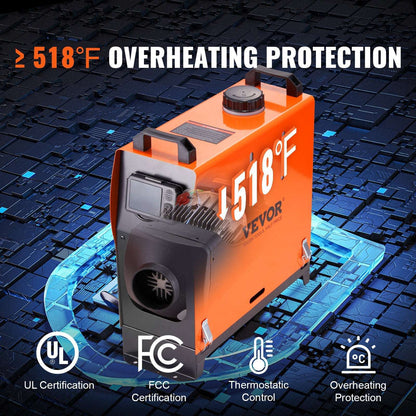 8KW Portable Diesel Air Heater with Bluetooth App, view 5