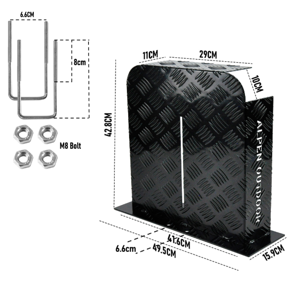 Diesel Heater Fuel Tank Cover 10L/15L Black - Alpen Outdoor, view 8