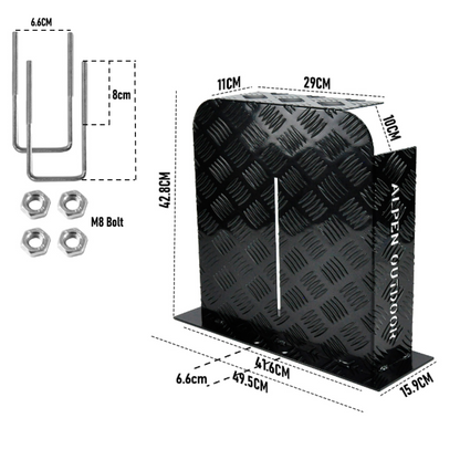 Diesel Heater Fuel Tank Cover 10L/15L Black - Alpen Outdoor, view 8