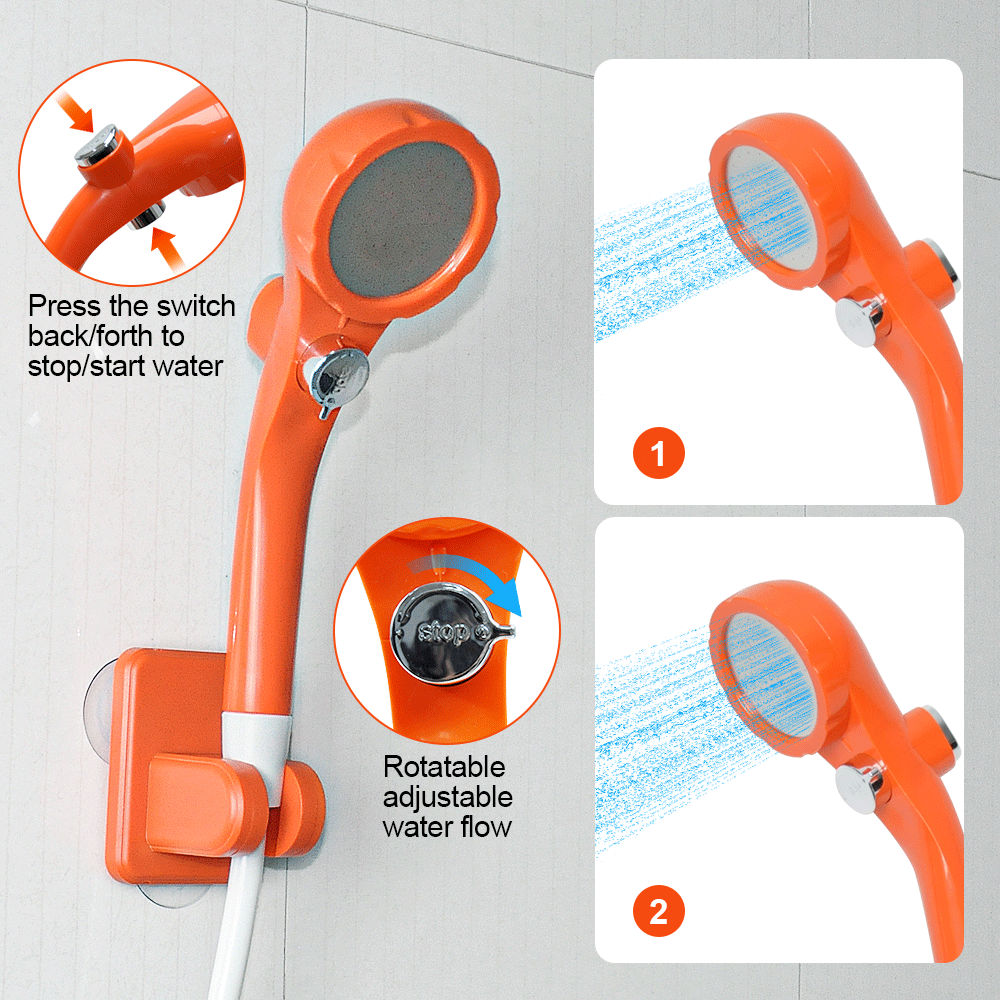 Portable Camping Shower – Rechargeable Digital Display, view 3