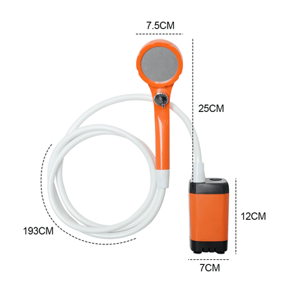 Portable Camping Shower – Rechargeable Digital Display, view 7