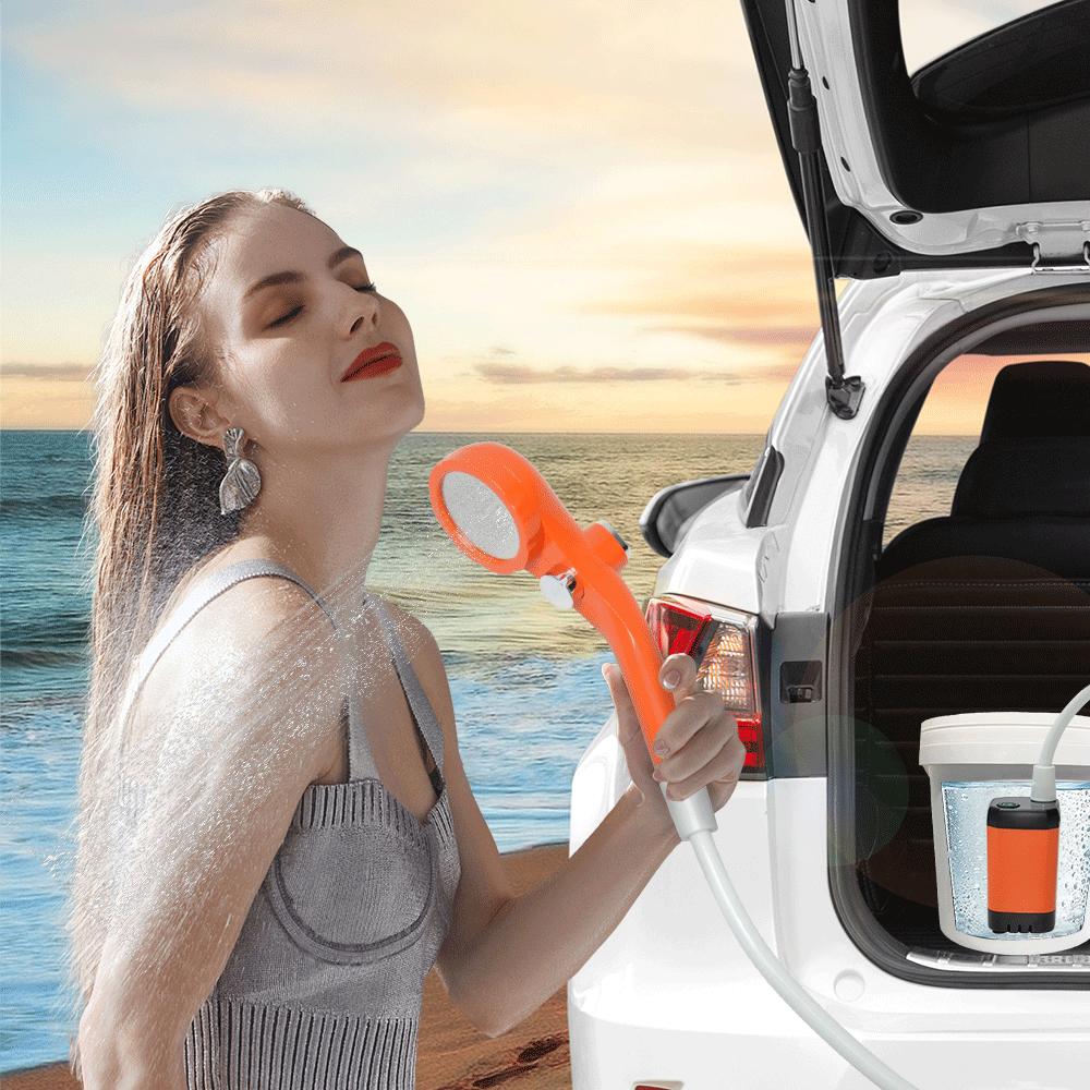 Portable Camping Shower – Rechargeable Digital Display, view 8