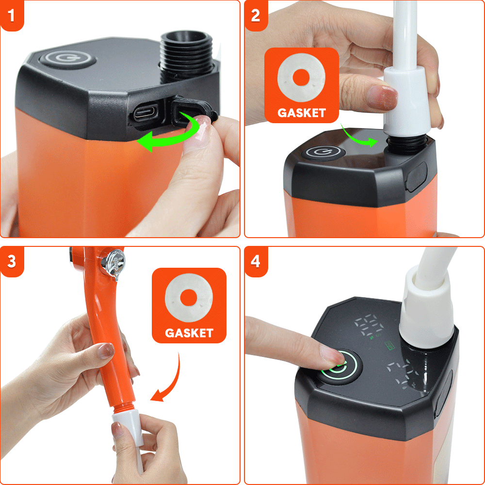 Portable Camping Shower – Rechargeable Digital Display, view 9