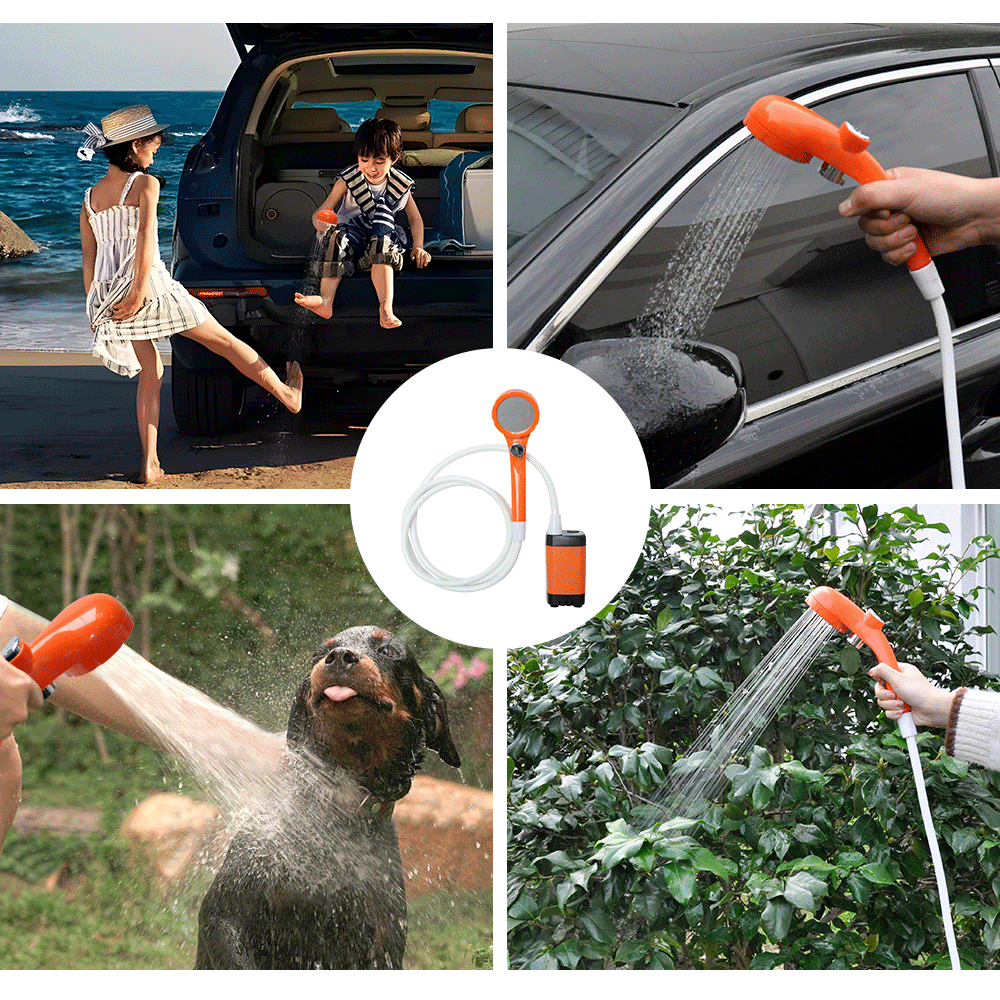 Portable Camping Shower – Rechargeable Digital Display, view 10