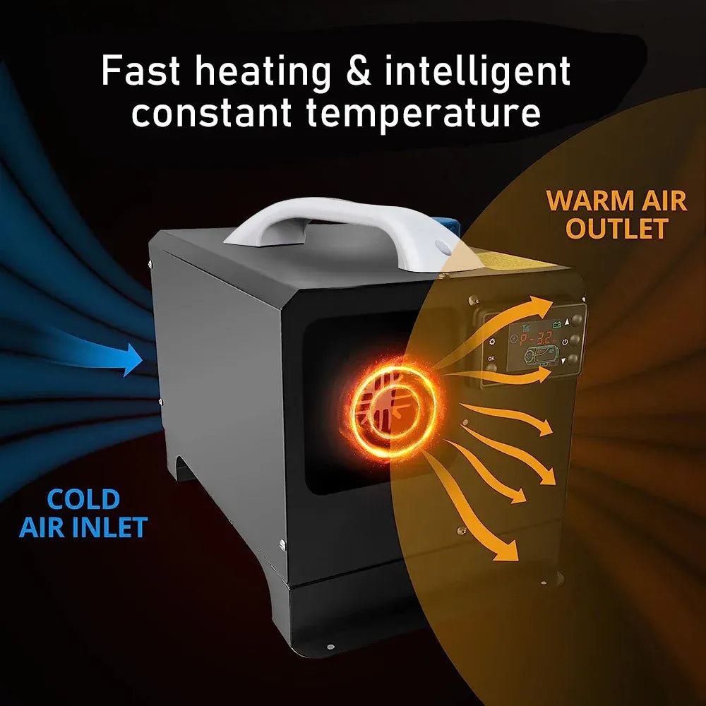 12V 8KW Diesel Air Heater with LCD & Remote, view 6