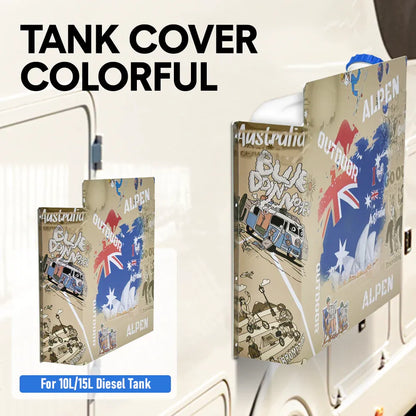 Alpen Outdoor Diesel Tank Cover 10L/15L AU Flag, view 2