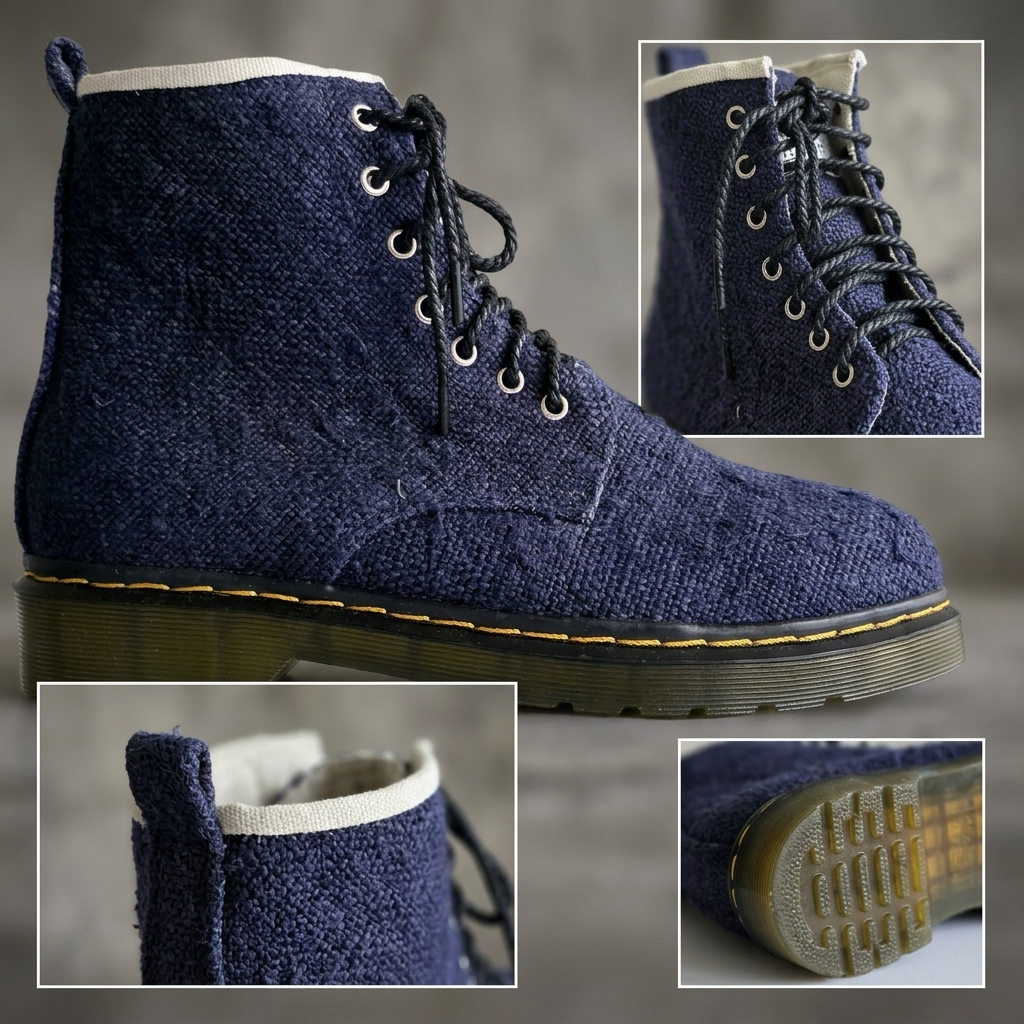 Vegan Hemp Hiking Boots - Namaste Artisans, view 8
