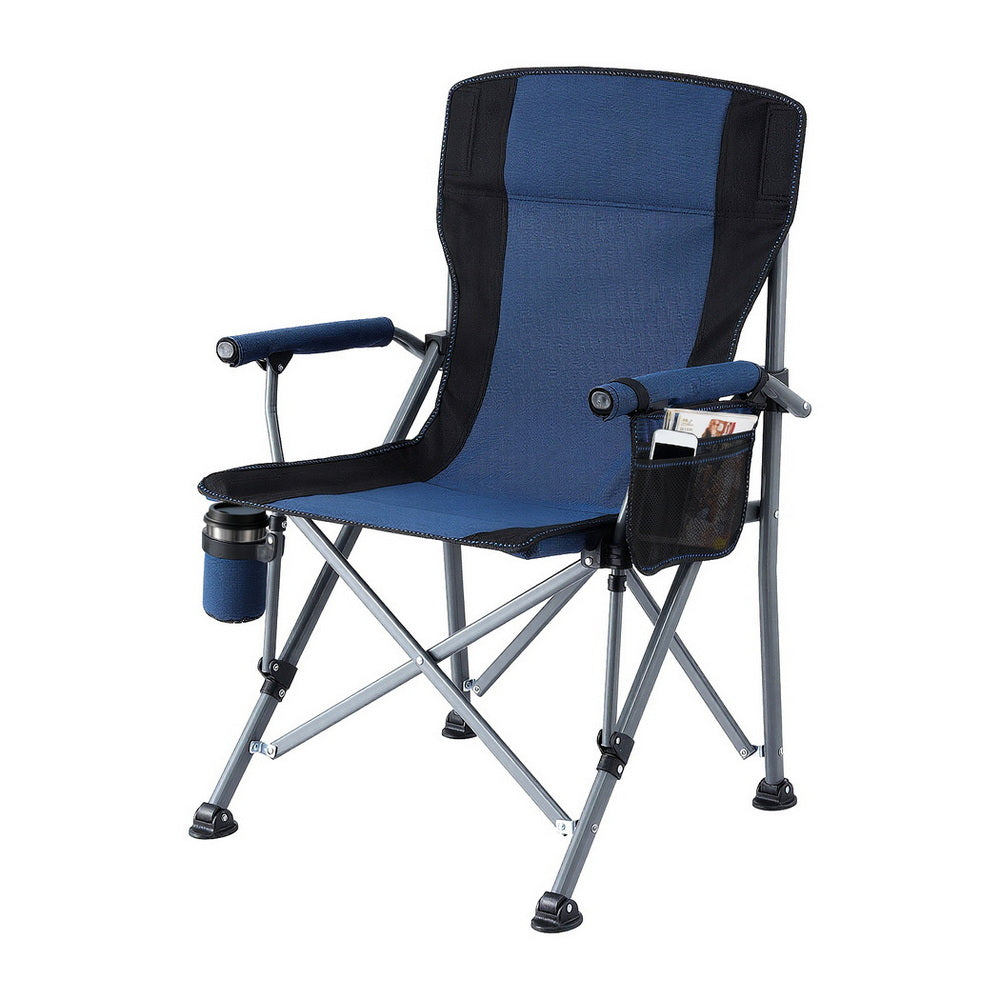 Weisshorn Folding Moon Chair 120kg - Navy Blue