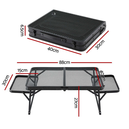 Folding Mesh Camping Table – Aluminium Heat-Resistant, view 2