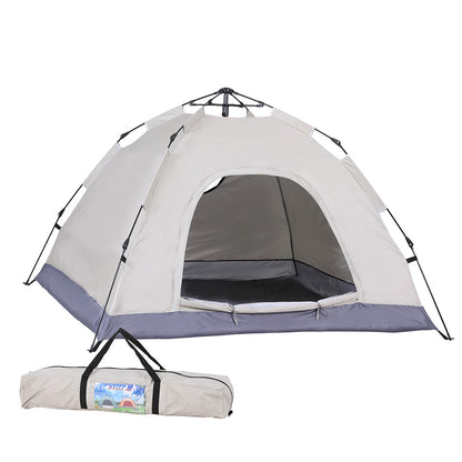Instant Pop Up Camping Tent 2-3 Person - Weisshorn Beige