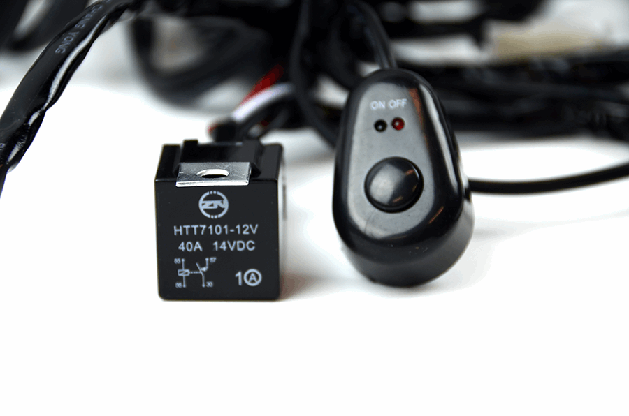 2 Way LED Driving Light Wiring Loom 12V/24V 40A