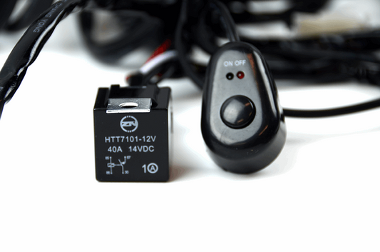 2 Way LED Driving Light Wiring Loom 12V/24V 40A