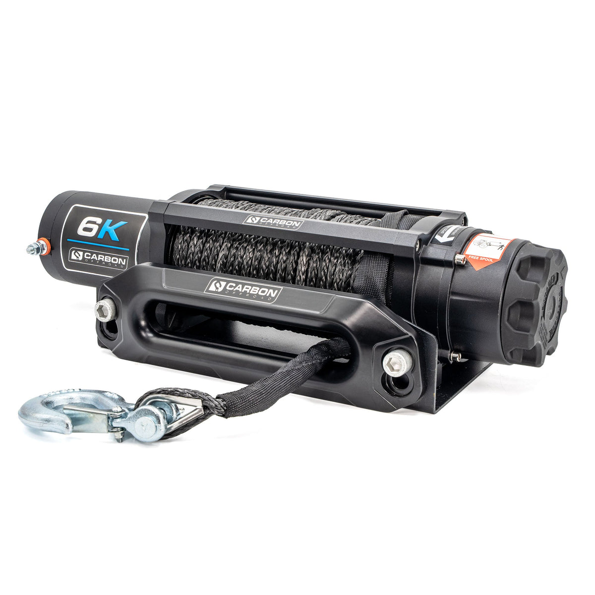 Carbon Offroad Long Drum 6000lb ATV - Small 4X4 Winch, view 4