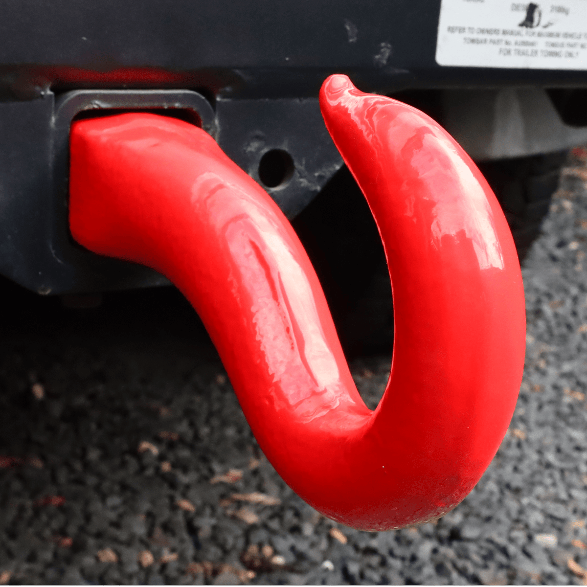 Carbon Shinbusta Forged Recovery Hook 8000kg, view 8