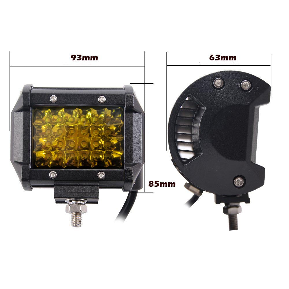 Pair 4 Inch LED Spot Work Lights 3000K, view 4