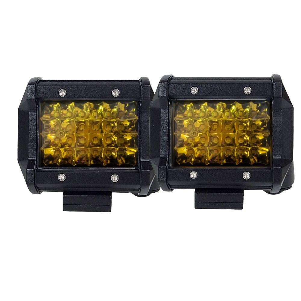 Pair 4 Inch LED Spot Work Lights 3000K