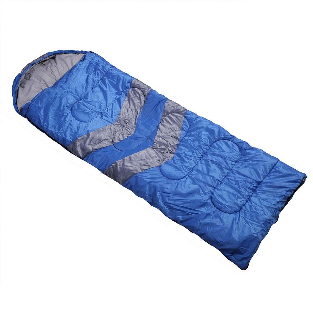 Mountview Single Sleeping Bag Bags Outdoor Blue, view 8