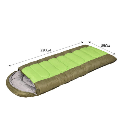 Mountview Sleeping Bag Outdoor Camping Green, view 2