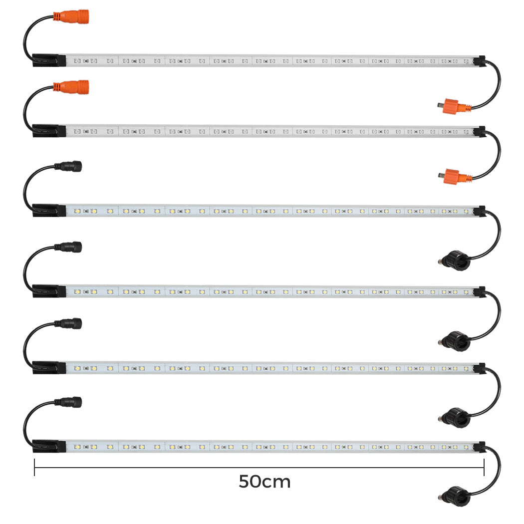 12V LED Strip Light Bar 6PCS Waterproof, view 2
