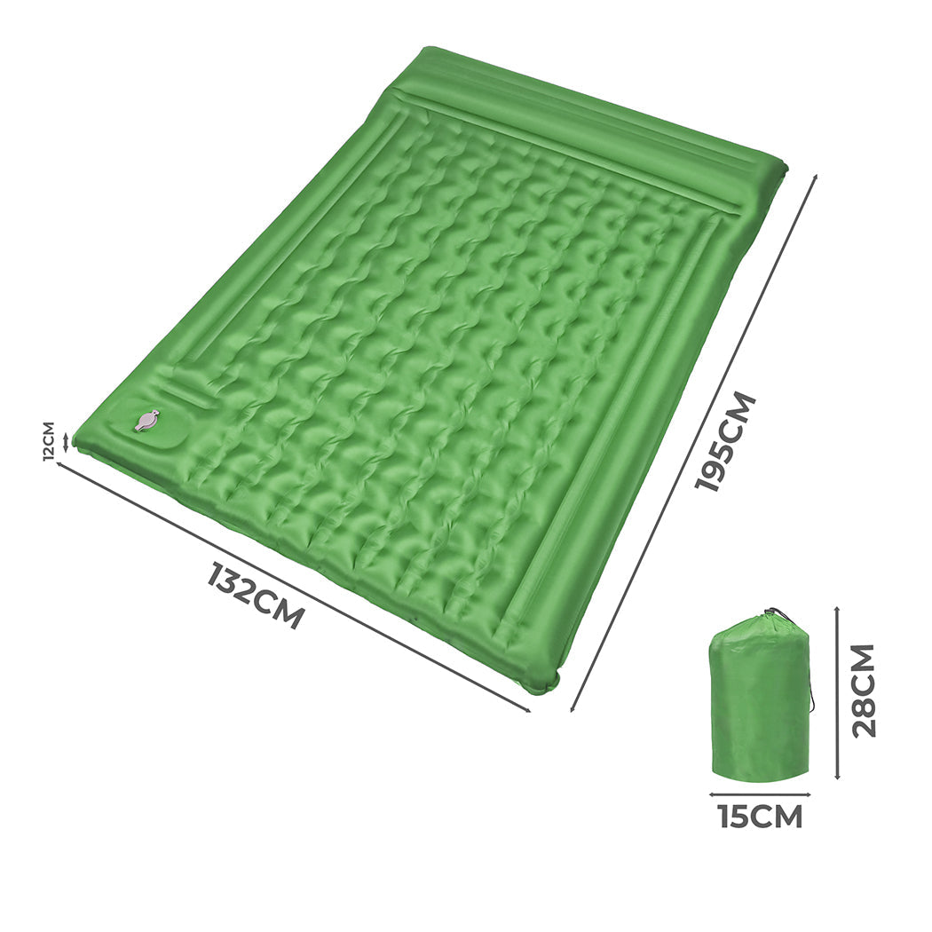 Mountview Double Camping Mattress 12cm with Foot Pump, view 2