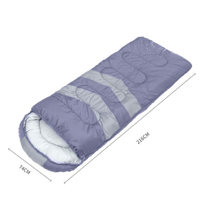Mountview Single Sleeping Bag Bags Outdoor Grey, view 2