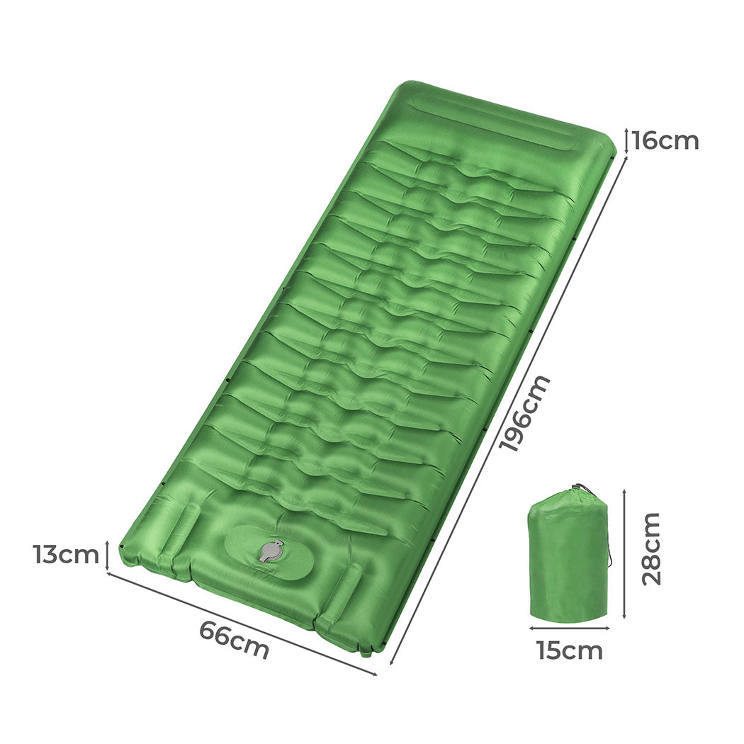 Mountview Sleeping Mat Air Bed Pad Caming Single, view 2