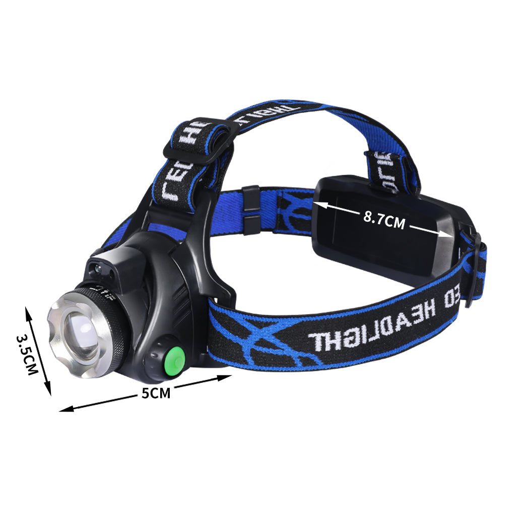 3x 500LM LED Headlamp Headlight Flashlight, view 2