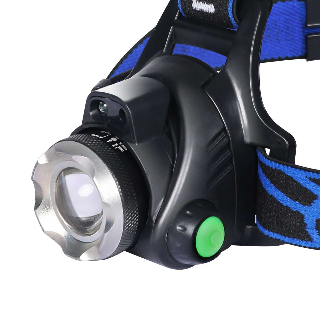 2x 500LM LED Headlamp Headlight Flashlight, view 3