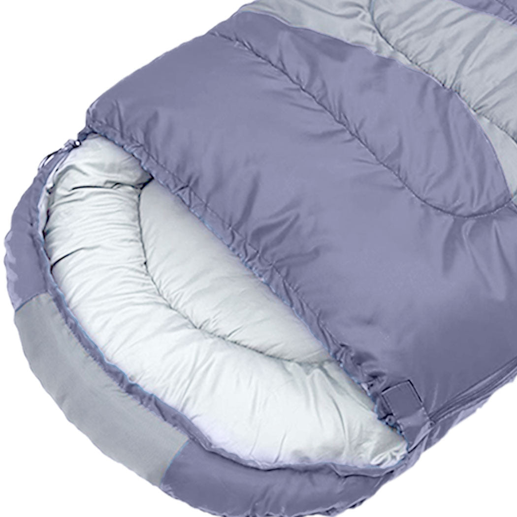 Mountview Single Sleeping Bag Bags Outdoor Grey, view 3