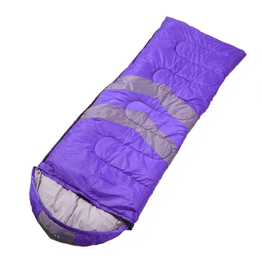 Mountview Single Sleeping Bag Bags Outdoor Purple, view 4