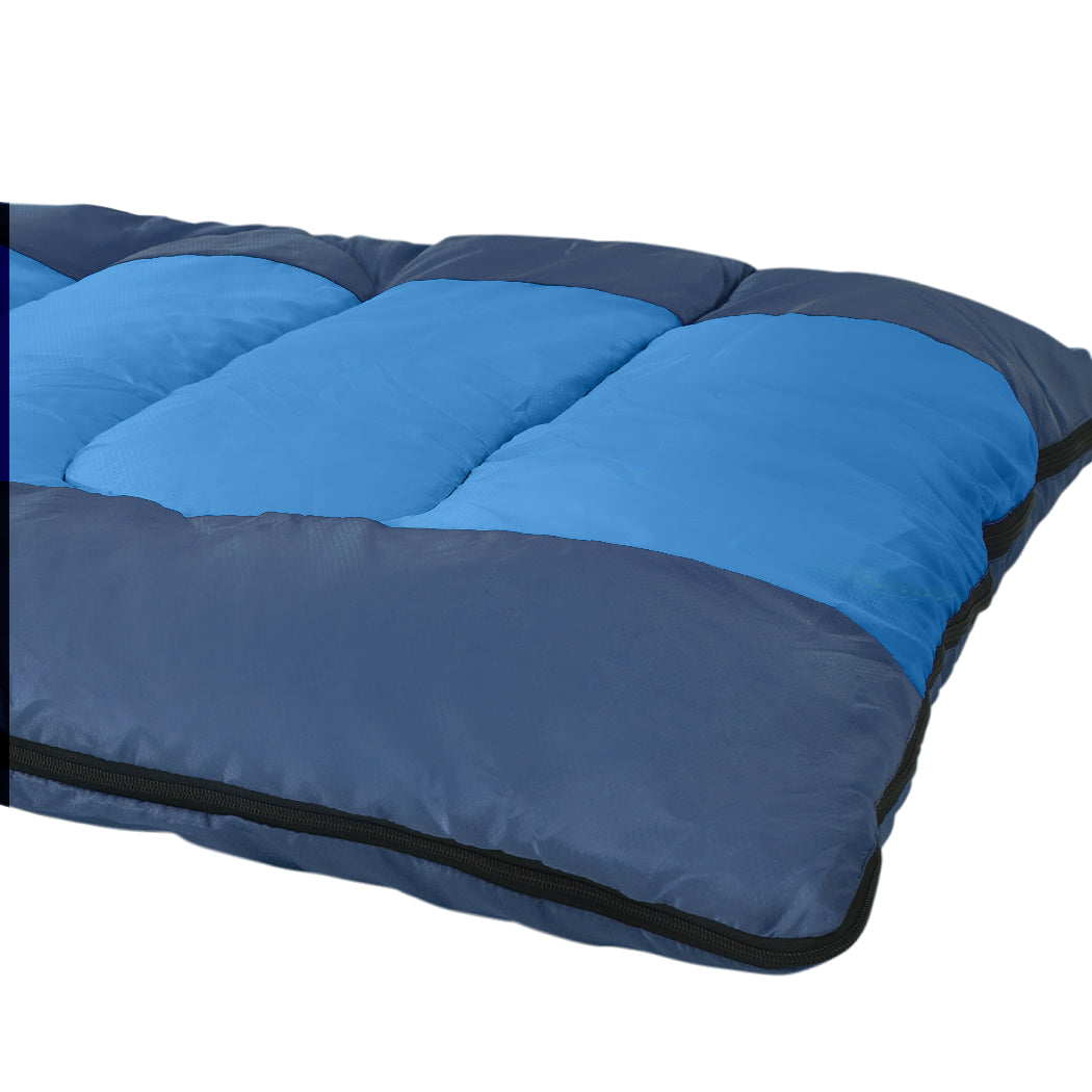 Mountview Sleeping Bag Outdoor Camping Blue, view 5
