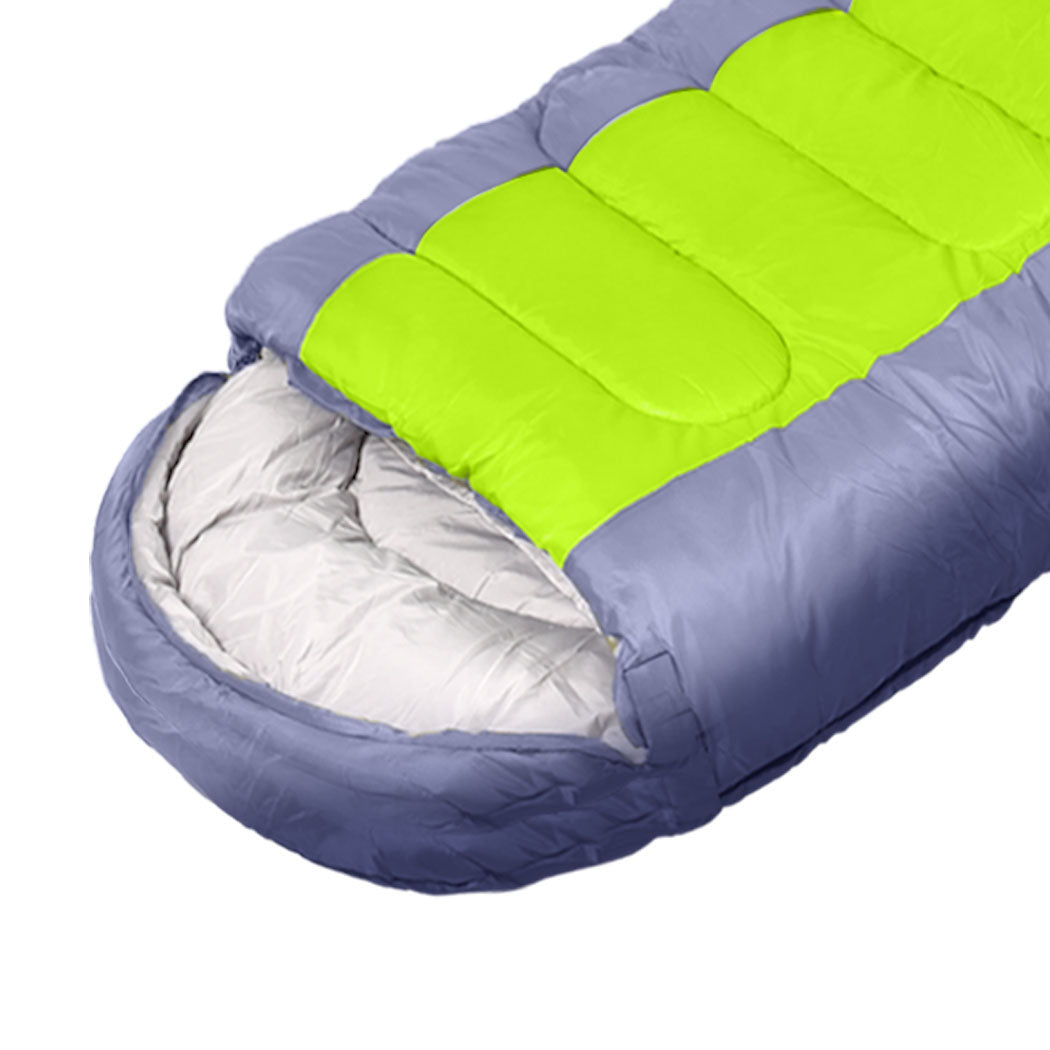 Mountview Sleeping Bag Outdoor Camping Grey, view 5