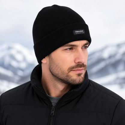 Men's Thinsulate Insulated Polar Fleece Beanie Winter Thermal Knit Hat, view 2