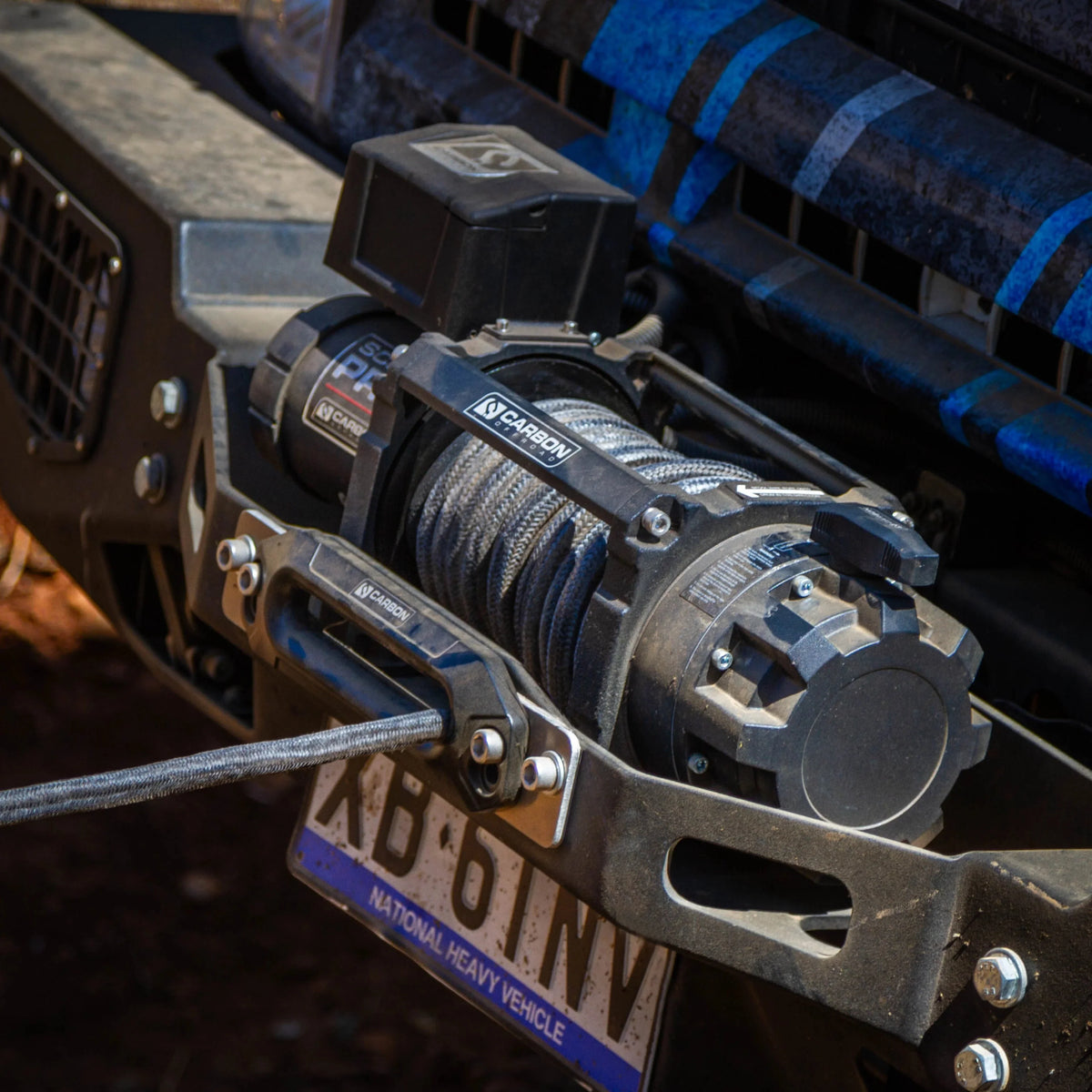 Carbon Scout Pro 20000lb Extreme Duty Truck Winch 24V, view 3